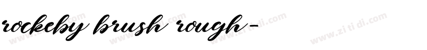 rockeby brush rough字体转换